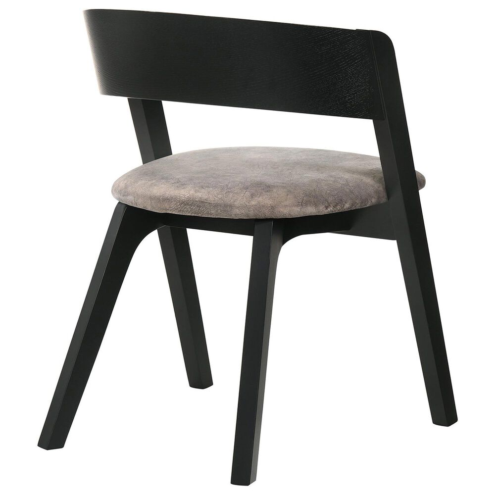Armen Living Jackie Dining Chair in Black, , large