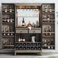 Imperial International Aurora Wine Cabinet in Stone Grey and Black, , large