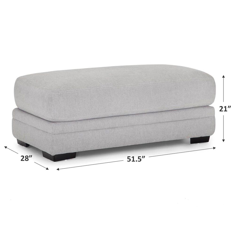 Moore Furniture Cleo Standard Ottoman in Pebble, , large
