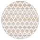 Safavieh Cabana CBN333F 6"7" Round Grey and Ivory Indoor/Outdoor Area Performance Rug, , large