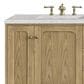 James Martin Vanities Laurent 72" Double Bathroom Vanity in Light Natural Oak with 3 cm Eternal Jasmine Pearl Quartz Top and Rectangular Sinks, , large