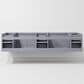 Lexora Home Geneva 84" Double Bathroom Vanity in Dark Grey with 2 cm White Carrara Marble Top and Rectangular Sinks, , large
