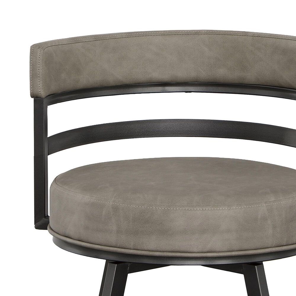 Steve Silver Gene Swivel Counter Stool in Charcoal, , large