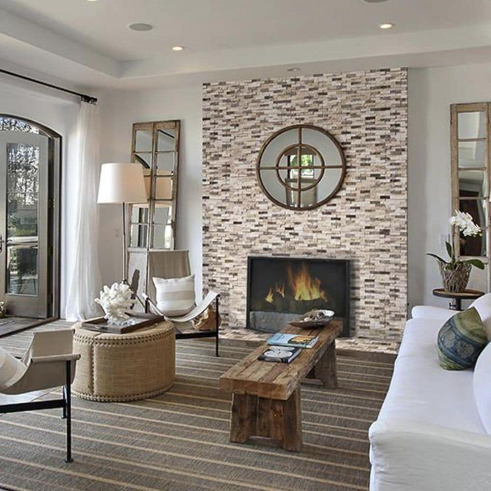 MS International Emperador Brown 12" x 12" Natural Stone Mosaic Sheet, , large