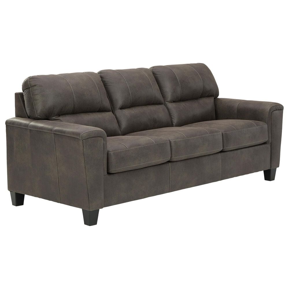 Signature Design by Ashley Navi Stationary Sofa in Smoke, , large