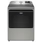 Maytag 5.3 Cu. Ft. Smart Top Load Washer and 7.4 Cu. Ft. Smart Electric Top Load Dryer Laundry Pair in Classic Silver, , large