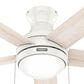 Hunter Aren Low Profile 44" Ceiling Fan with LED Lights in Fresh White, , large