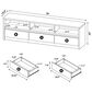 Coaster Rutland 78" TV Stand Media Console in Black, , large