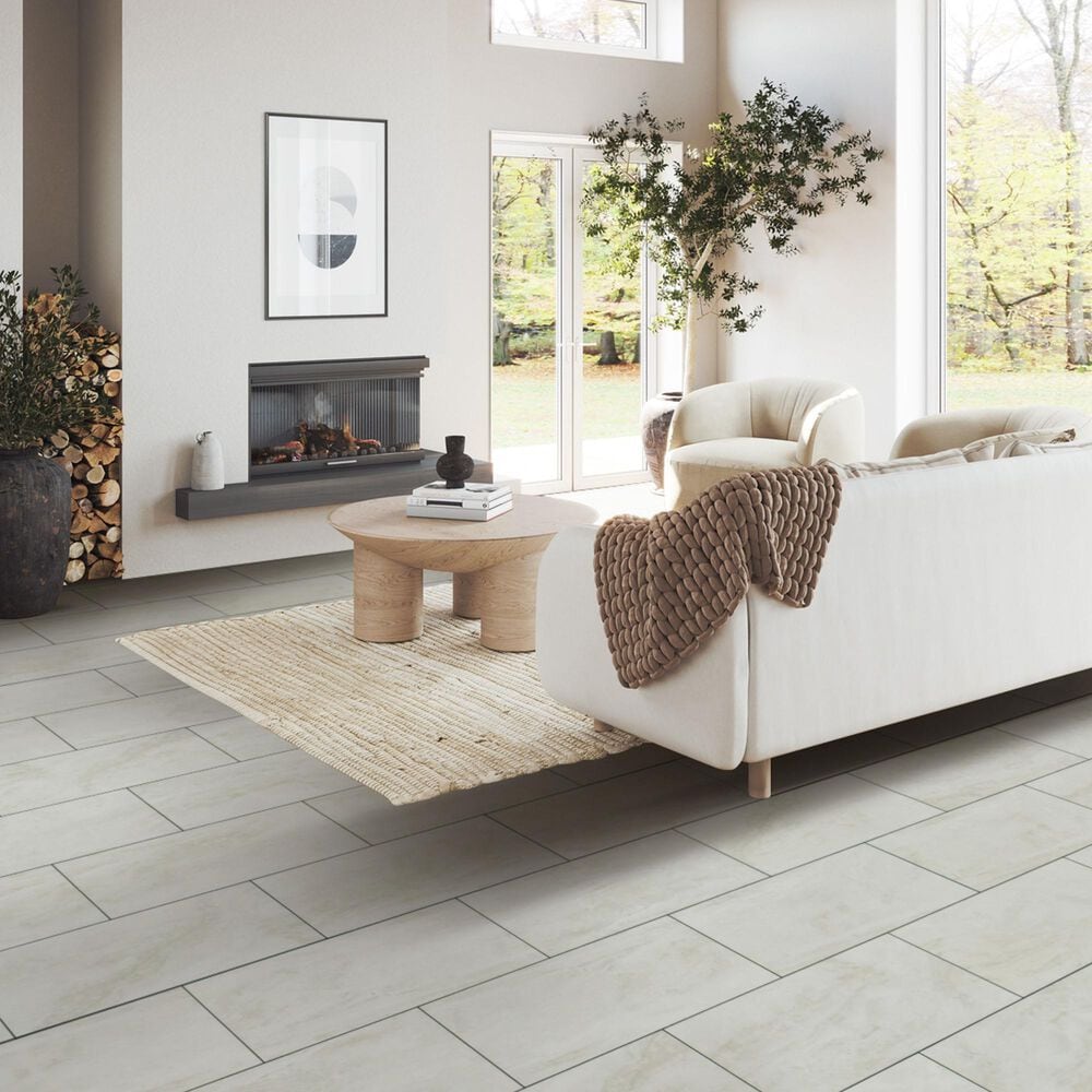 Mannington REALTA Glue Down Austrian Snow 12&quot; x 24&quot; Luxury Vinyl Tile, , large