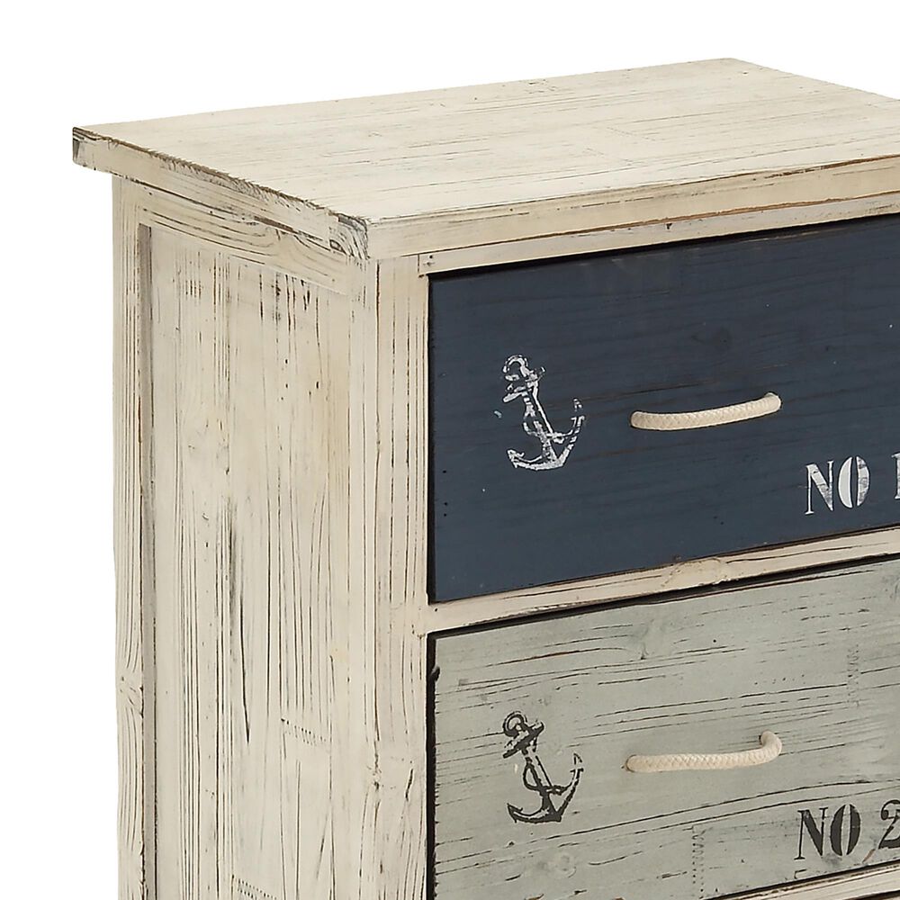 Maple and Jade Coastal Chest in White, , large