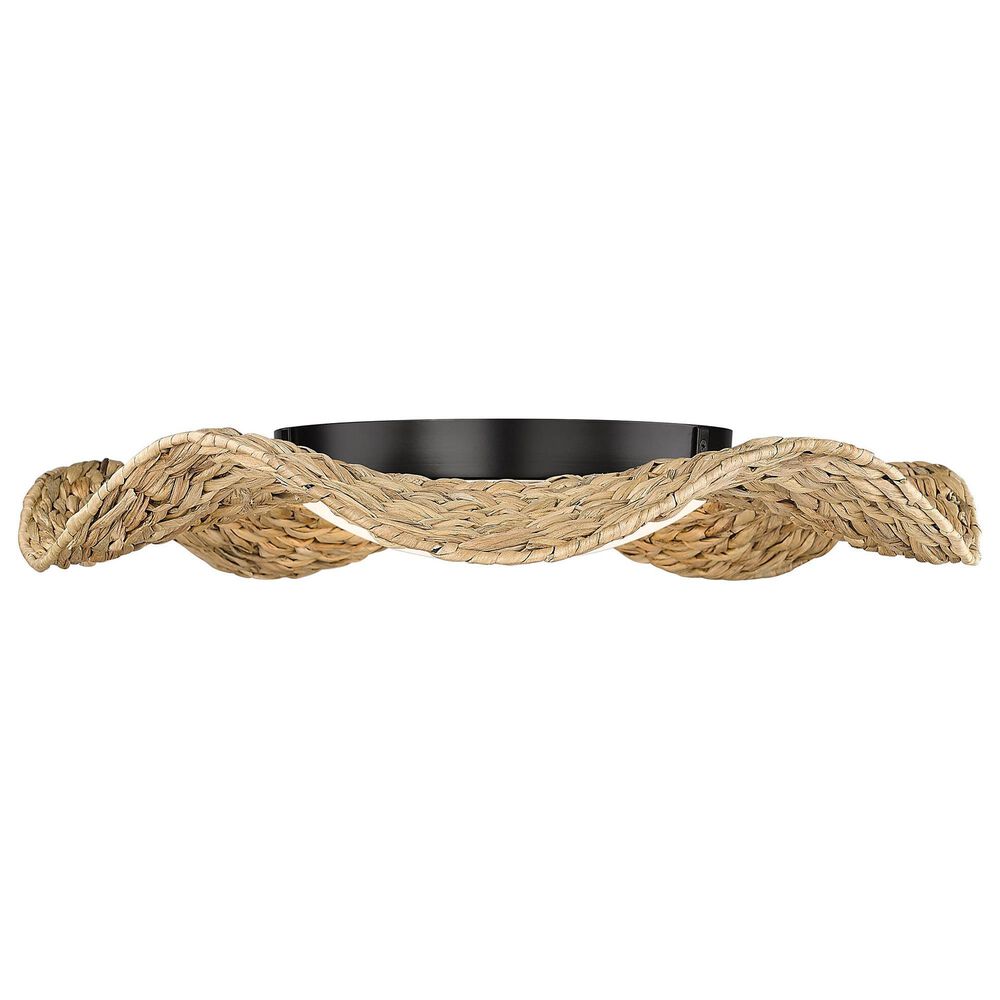 Golden Lighting Macy 21&quot; Flush Mount in Matte Black, , large