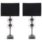Maple and Jade Table Lamp in Shiny Black (Set of 2), , large