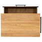 Linden Boulevard Giovanna Kitchen Cart in Brown and Natural, , large