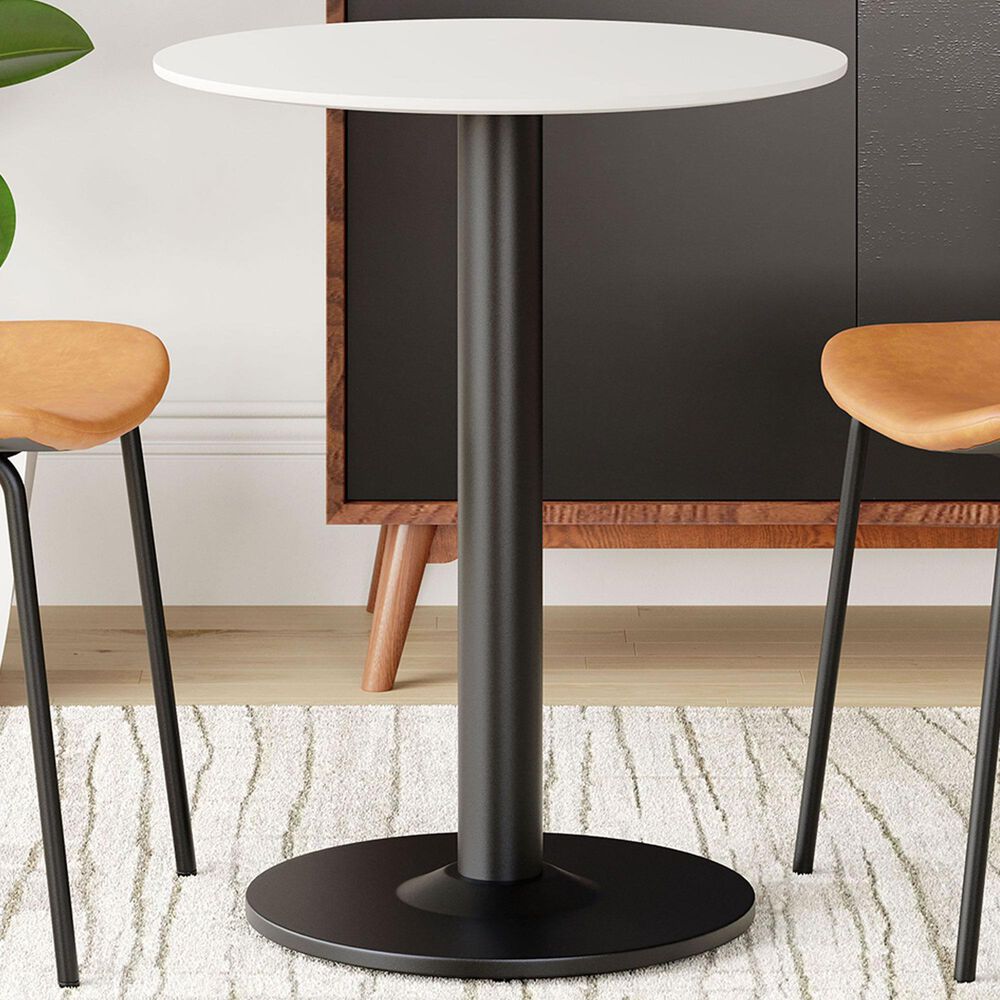 Zuo Modern Alto Bistro Table in White/Black, , large