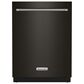 KitchenAid 24" Built-In Bar Handle Dishwasher with FreeFlex 3rd Rack and LED Interior Light in Black Stainless Steel, , large