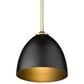 Golden Lighting Zoey 1-Light Small Pendant in Olympic Gold, , large