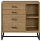 Eastern Shore Newport 4-Drawer Chest in Natural Oak and Matte Black, , large