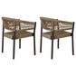 Blue River Doris Outdoor Dining Chair with Truffle Rope Seat in Dark Eucalyptus (Set of 2), , large