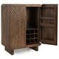 Classic Home Holmes Bar Cabinet in Artisan Brown, , large
