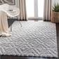 Safavieh Martha Stewart Lucia Shag MSR0782H 4" x 6" Dark Grey and Light Grey Area Rug, , large