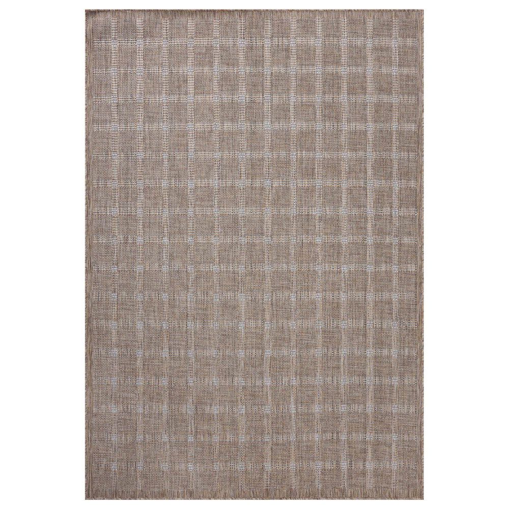 Amber Lewis x Loloi Topanga 5"3" x 7"6" Natural and Bone Indoor/Outdoor Area Rug, , large