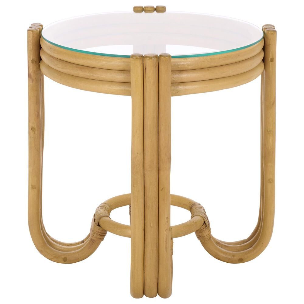 Safavieh Bilian Round Accent Table in Natural, , large