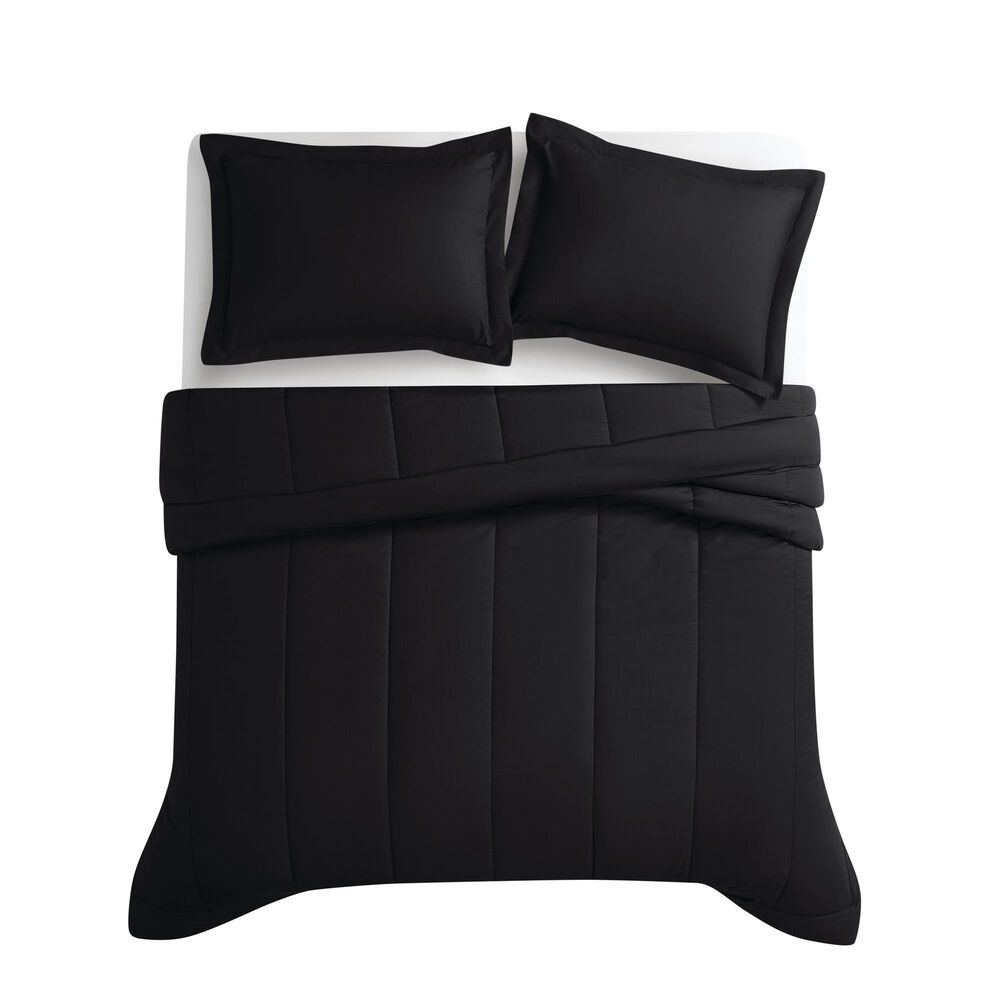 Pem America 3-Piece Full/Queen Comforter Set in Black, , large