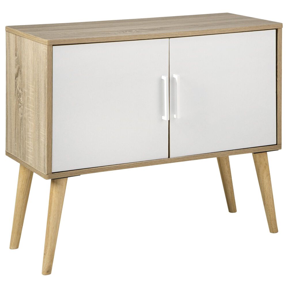 Ashley Orinfield Accent Cabinet in Natural and White, , large