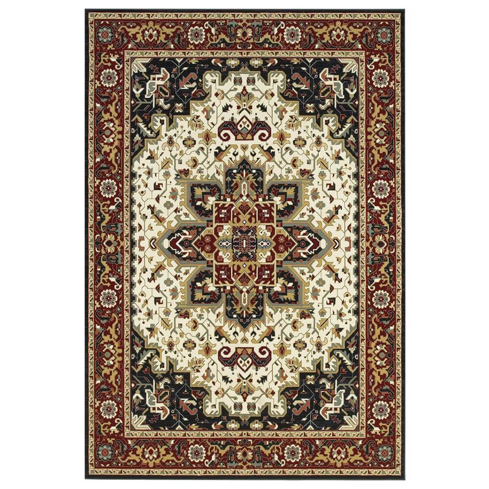 Oriental Weavers Kashan 96W1 7"10" x 10"10" Red Area Rug, , large