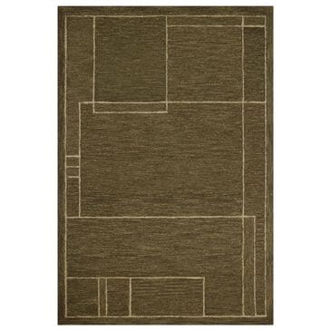 Loloi Barrow Olive and Natural 7"9" x 9"9" Area Rug, , large
