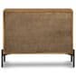 Four Hands Eaton 3-Drawer Large Nightstand in Amber Oak and Dark Gunmetal, , large