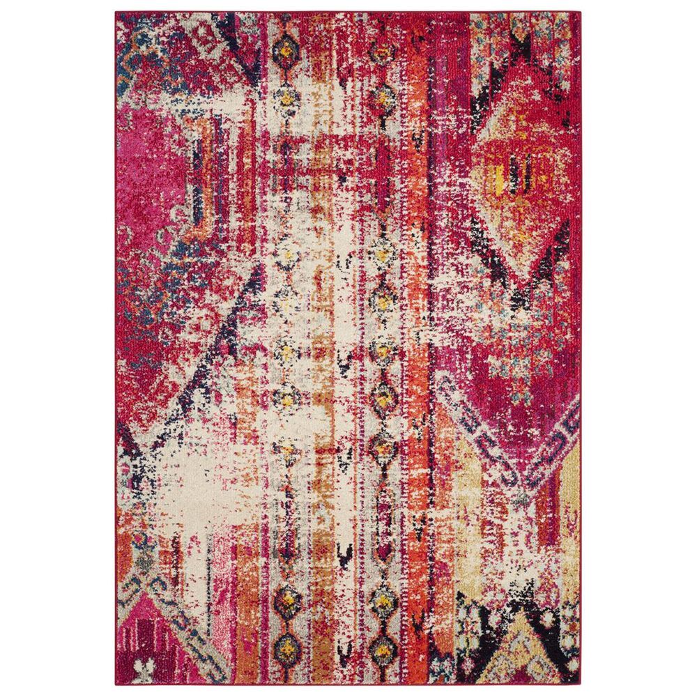 Safavieh Monaco MNC222D-5 5&#39;1&quot; x 7&#39;7&quot; Magenta/Multi Area Rug, , large