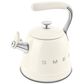 SMEG 2.3L 50"s Style Stovetop Whistling Kettle in Cream, , large