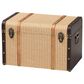 Baxton Studio Manton Storage Trunk with Hinged Top in Light, Dark Brown and Bronze, , large