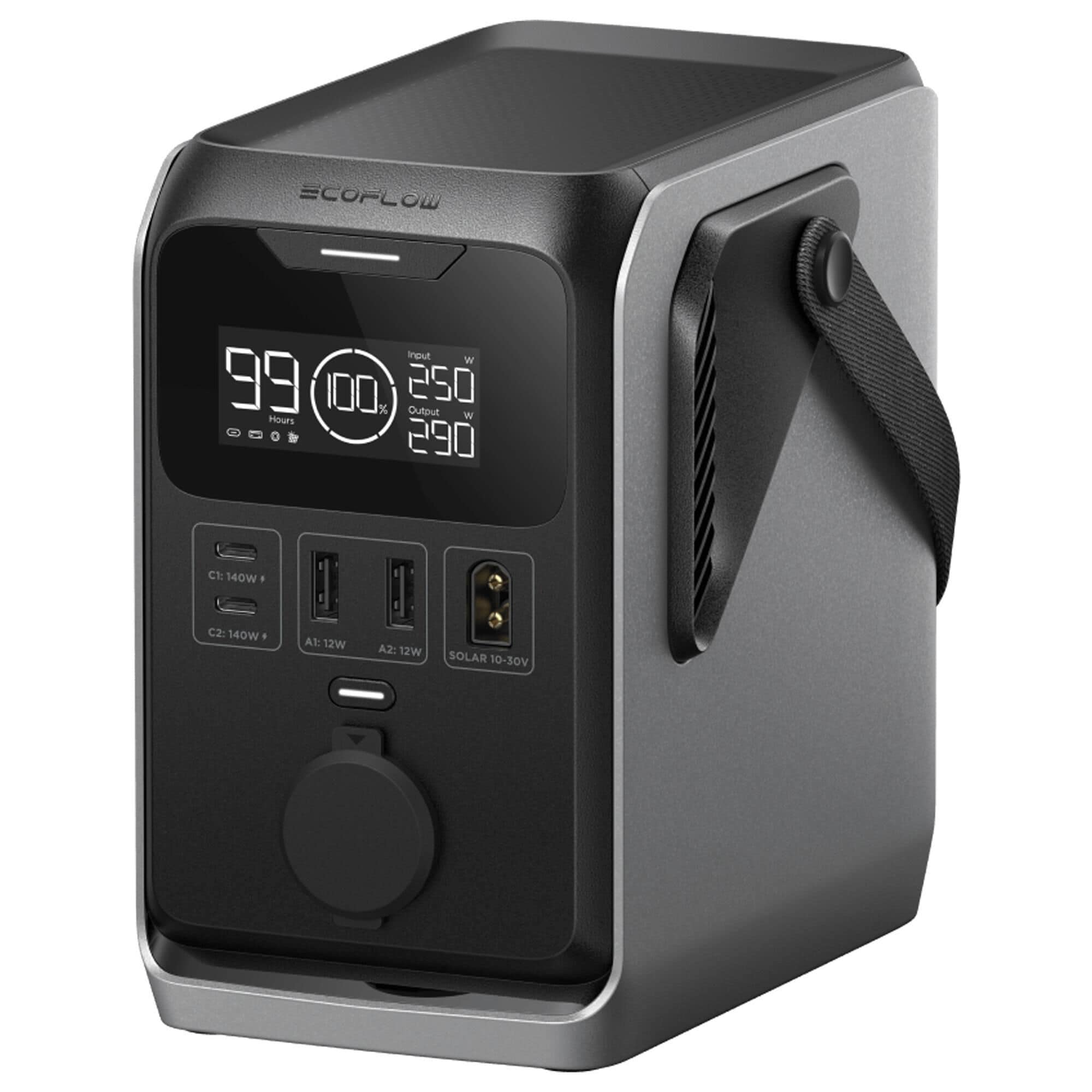 EcoFlow Trail 300 DC Portable Power Station in Black and Grey