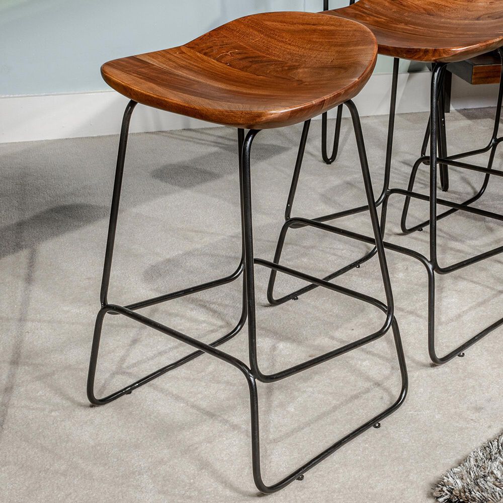 Signature Design by Ashley Wilinruck Counter Height Stool in Brown and Black, , large