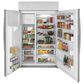 GE Profile 48" Side-by-Side Refrigerator in Fingerprint Resistant Stainless Steel, , large