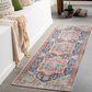 Surya Amelie 2"7" x 7"10" Navy, Peach, Green, Coral, Beige and Blush Runner, , large