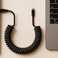 The Mighty Mount Road Ready USB-A to USB-C Coiled Cable in Black, , large