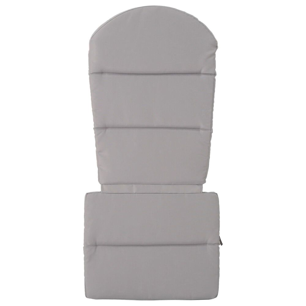 Noble House Malibu Patio Adirondack Chair Cushions in Gray NFM