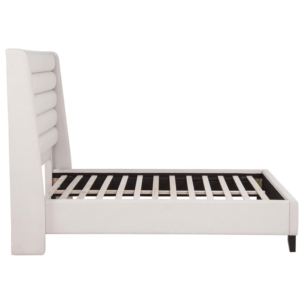 Pacific Landing Leslie Full Upholstered Platform Bed in Beige, , large