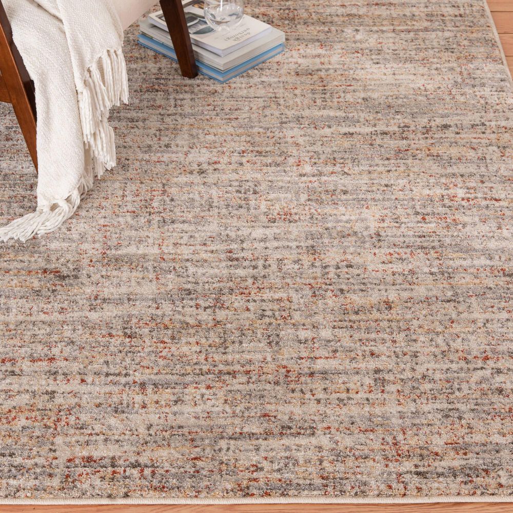Central Oriental Minerva Mitch 7&#39;10&quot; x 9&#39;10&quot; Storm and Spring Area Rug, , large