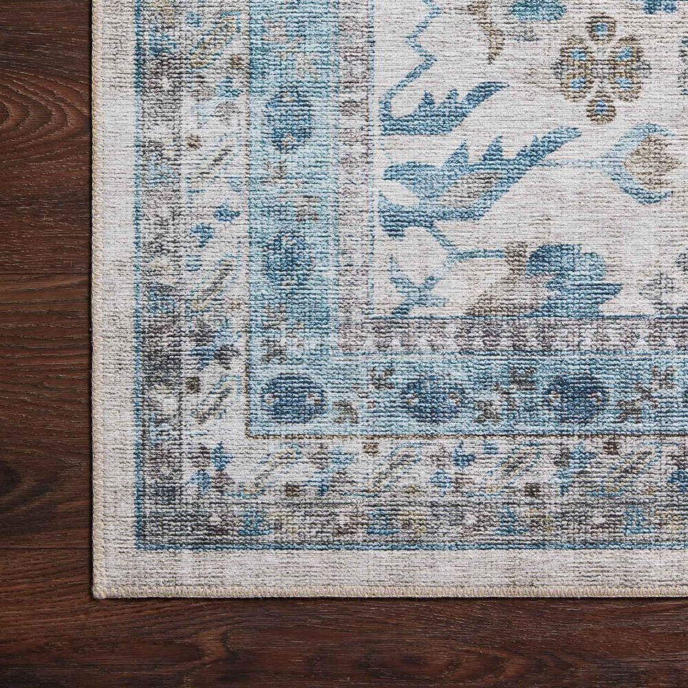 Loloi II Heidi 7&#39;6&quot; x 9&#39;6&quot; Ivory and Ocean Area Rug, , large