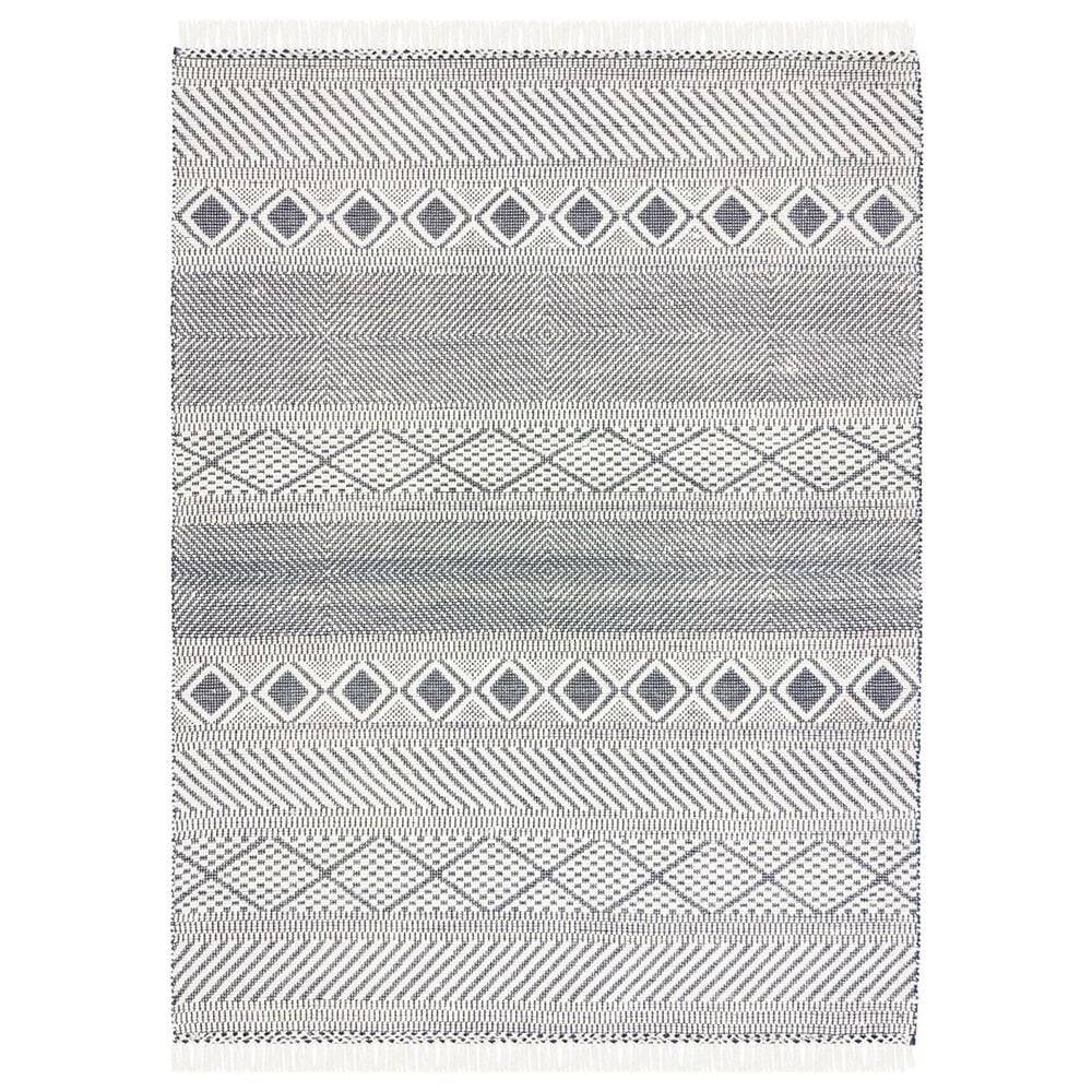 Safavieh Natura NAT856A 9" x 12" Ivory and Navy Area Rug, , large