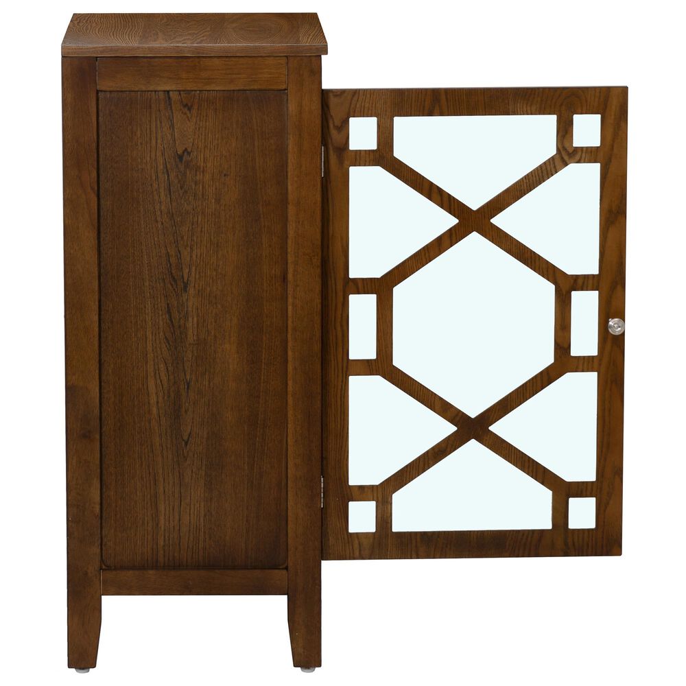 Linon Home Decor Fetti Small Cabinet in Brown, , large