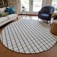 Dalyn Rug Company York 8" Round Gray Indoor/Outdoor Area Rug, , large