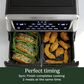 Cuisinart 11-qt Dual Basket Air Fryer Pro in Black Stainless, , large