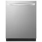 LG 24" Fully Integrated Towel Bar Handle Smart Built-In Dishwasher in PrintProof Stainless Steel, , large