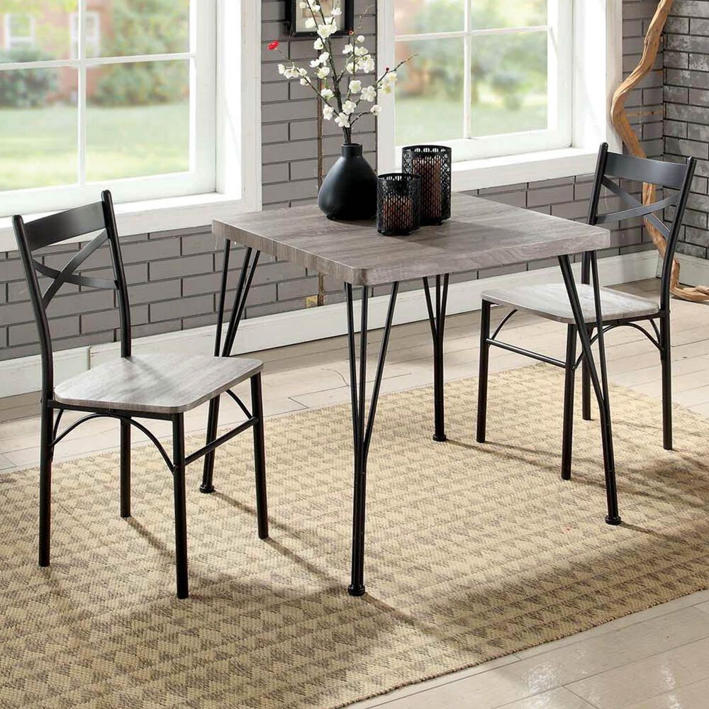 Furniture of America Ramirez 3-Piece Dining Set in Natural Tone, , large