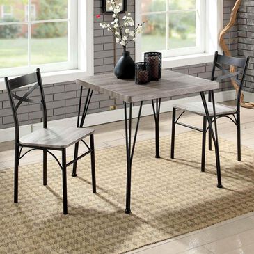 Furniture of America Ramirez 3-Piece Dining Set in Natural Tone, , large